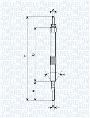 MAGNETI MARELLI Hõõgküünal 062900033304